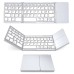 B033 Foldable Bluetooth Keyboard with Touchpad (silver)